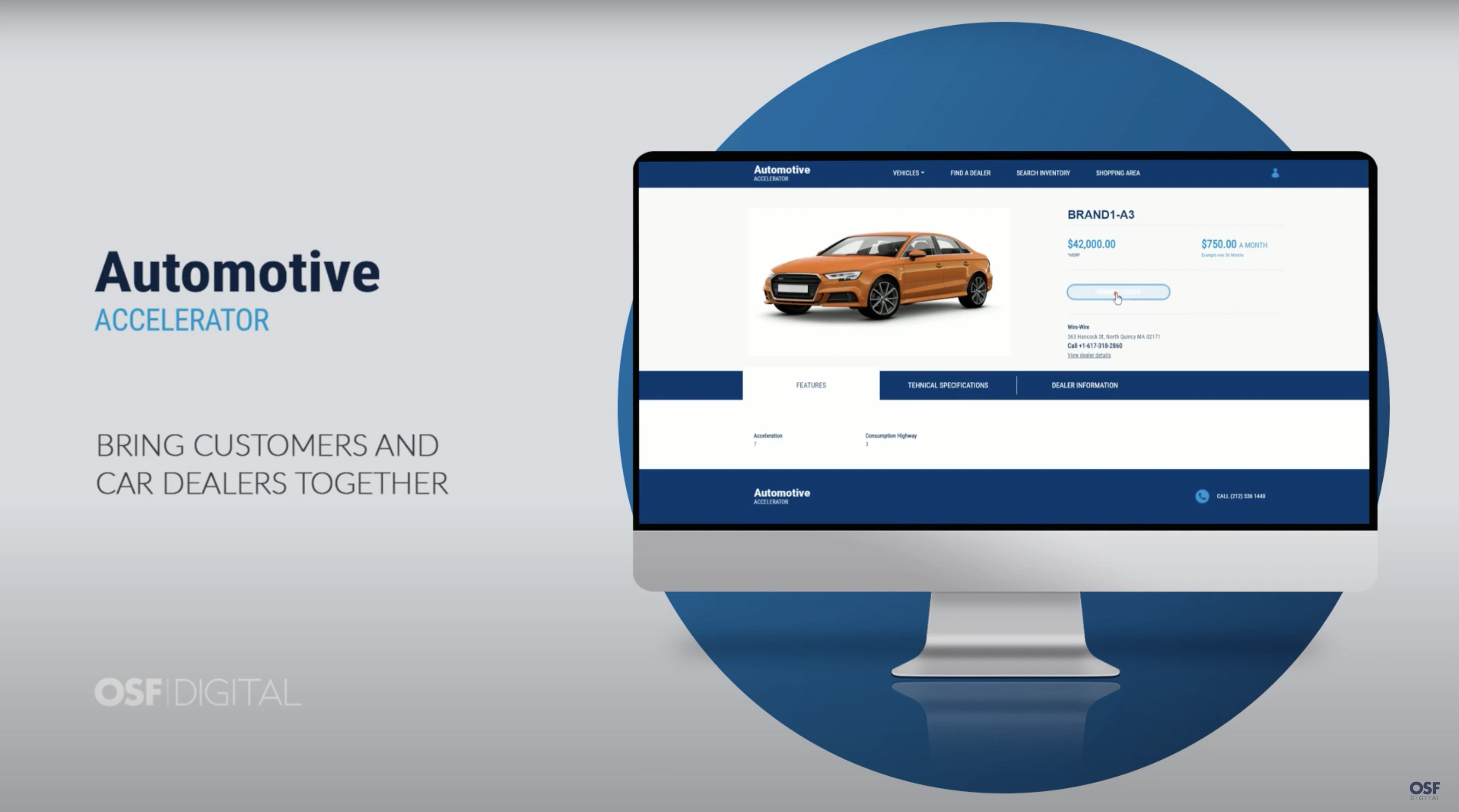 screenshot of Automotive Accelerator